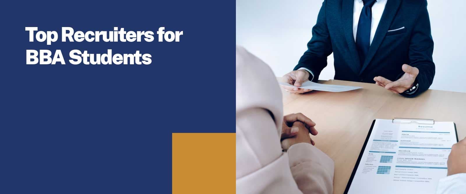 Top Recruiters for BBA Students