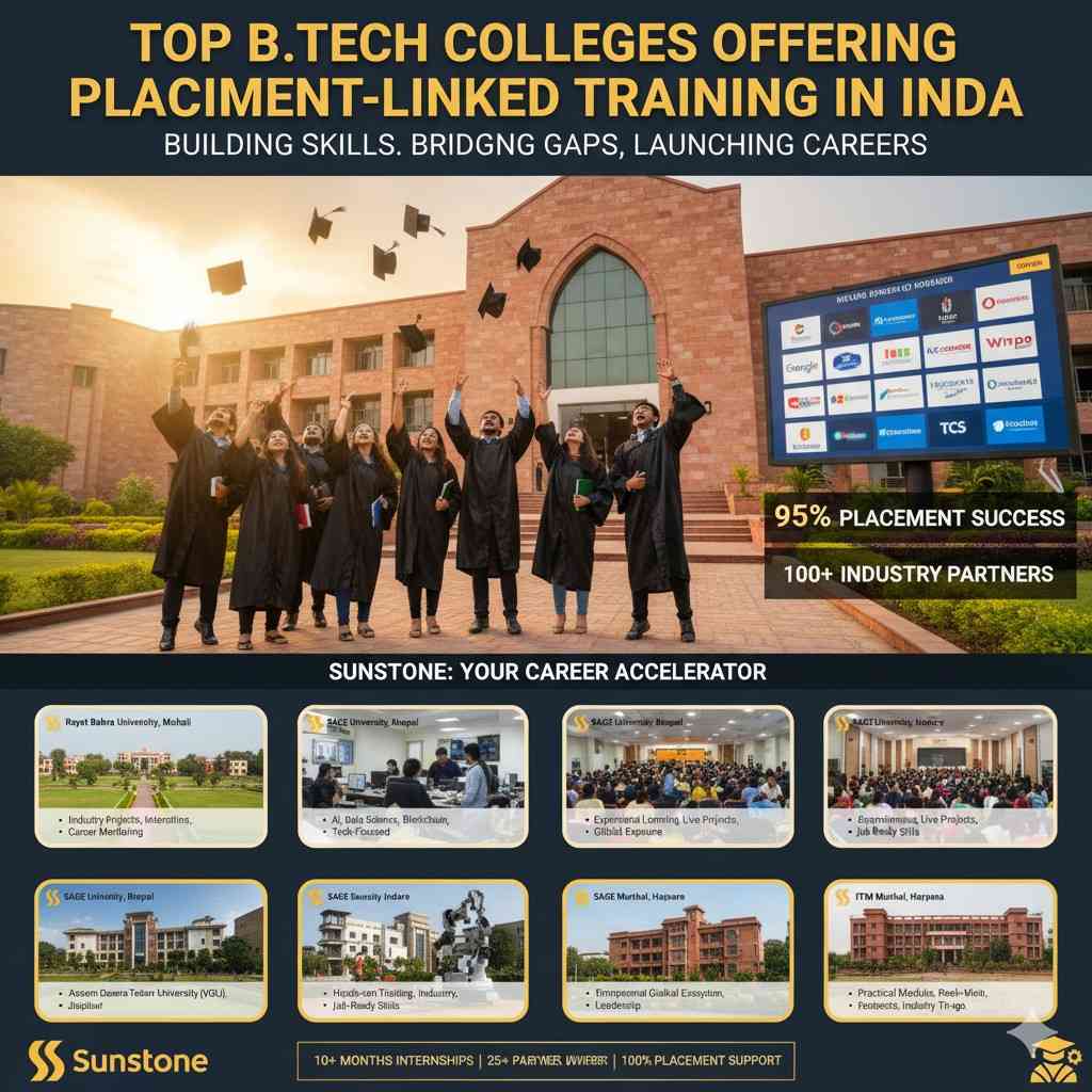 Top B.Tech Colleges Offering Placement-Linked Training in India